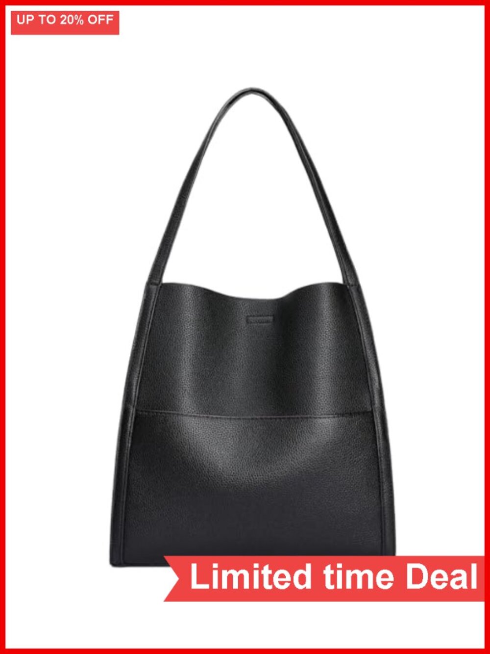Women's Large Shoulder Tote Purse Faux Leather Hobo Bag w/ Pockets